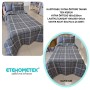 ETEHOMETEX Pamuklu Kapitoneli Yatak Örtüsü TAKIMI TEK KİŞİLİK SAFİR GRİ 8696474232126